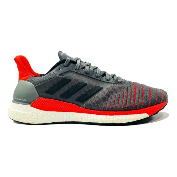 adidas Other - Adidas Solar Glide CQ3176 Boost Size 8.5 Grey Orange Athletic Running Shoes